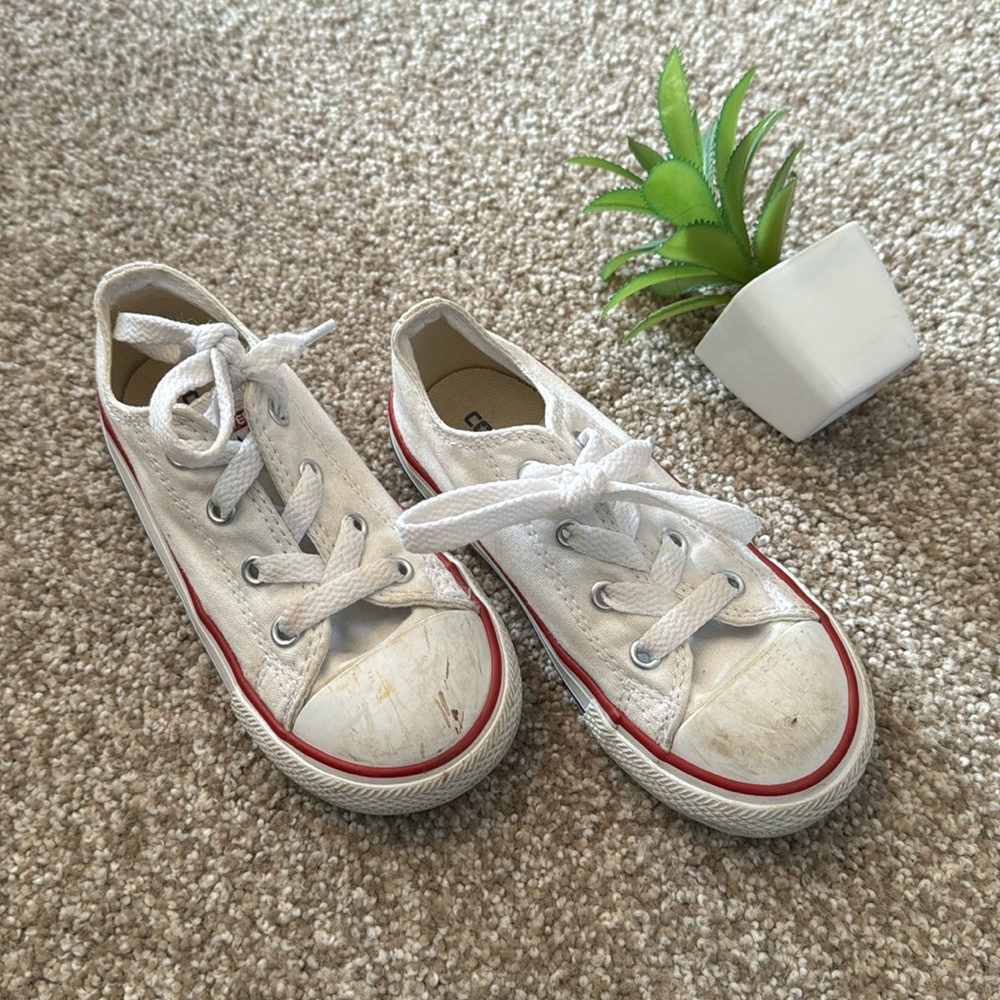 Kids White Converse